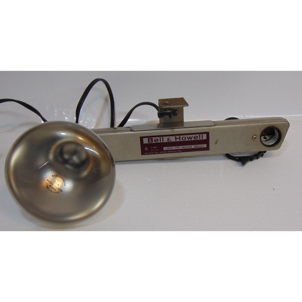 Bell & Howell Light Bar Photography Camera Dual Vintage Exposure Lamps Movie